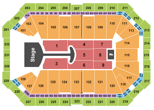 Dickies Arena Lady Gaga Seating Chart